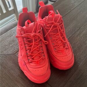 Vibrant Coral Sneakers